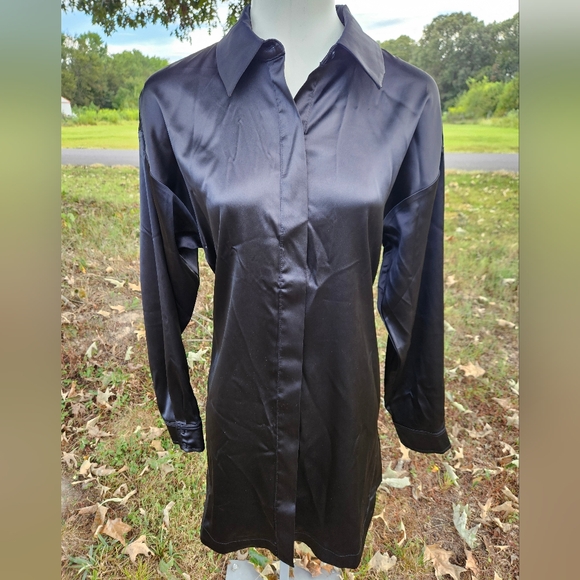 Intempo Black Satin Tunic - Picture 2 of 11